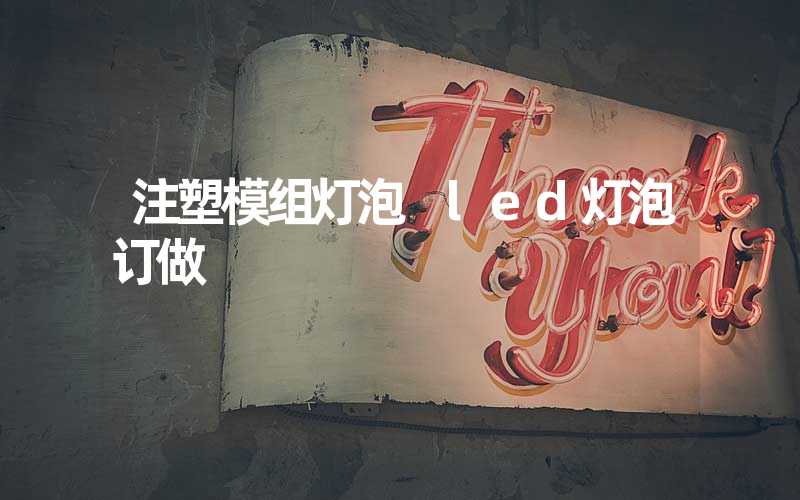 注塑模组灯泡 led灯泡订做